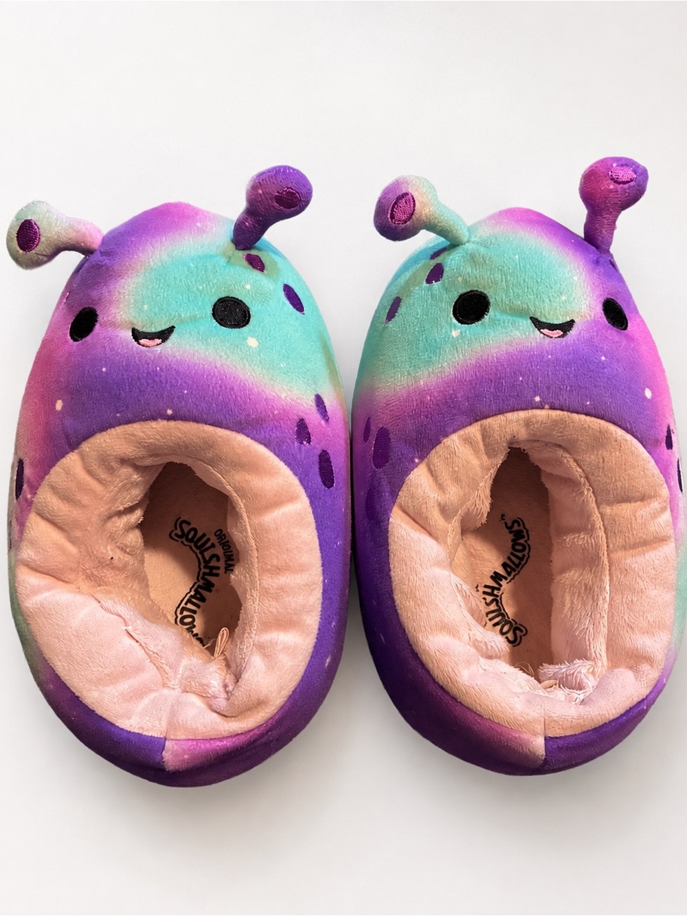 Squishmallows Galaxy Plush Slippers Kids Approx. Size 12